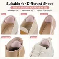 Coussinets de talon auto-adhésifs de 5 mm pour chaussures, coussinets de maintien du talon en tissu doux, inserts réducteurs de taille pour bottes amples, baskets, unisexe