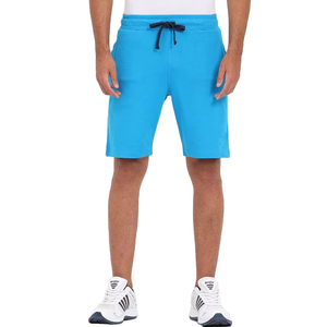 Pantalones cortos para correr con cordón personalizados al por mayor para hombre, pantalones cortos de chándal de lana con logotipo a granel de algodón tejido de secado rápido con patrón sólido - Product Image 5