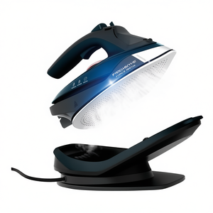 Plancha eléctrica FREEMOVE FORCE DE6725, plancha de vapor de 2600W con estructura de acero, color negro y azul, 1830009215 - Product Image 3