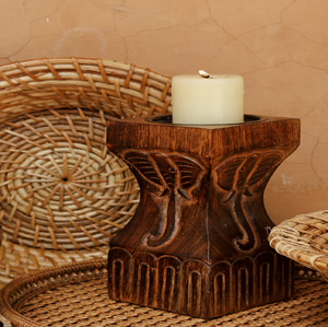 Soporte de pilar de madera hecho a mano y portavelas para decoración del hogar, bodas y fiestas, venta al por mayor directa de fábrica - Product Image 4