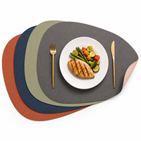 Sets de table réversibles, imperméables, antidérapants et lavables, ronds et carrés, pour la maison, la cuisine et les restaurants