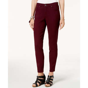 Jeans Skinny Curvy-Fit da Donna Style Co, Pantaloni in Denim Traspirante Berry Taglia 8 - Jeans Casual Boyfriend a Vita Media, Moda Semplice - Product Image 1