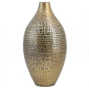 แจกันดอกไม้โลหะตกแต่งบ้านการผสมผสานที่งดงามของศิลปะและความสง่างามทำขึ้นสำหรับพื้นที่ที่ต้องการความแตกต่าง - Product Image 1