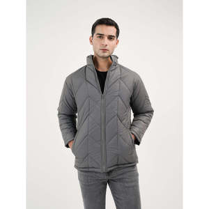 ALCYONE Casual Zipper Puffer <b>Jacket</b> Breathable Waterproof Winter Coat Hood Quilted Coated Featuring Polyester Cotton Print - Product Image 2