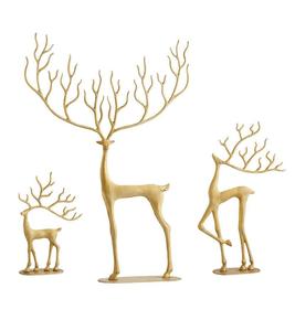 Pièce maîtresse élégante de décor de table de renne en métal pour le style luxueux de décoration de salle à manger de Noël - Product Image 6