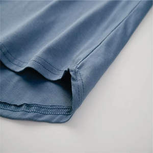 Usine directement fournir Logo personnalisé 100% coton peigné col montant haute rue Style anti-rides hommes 240g écologique - Product Image 5