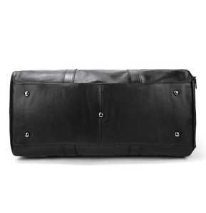 La mejor bolsa de lona de viaje Vintage para hombre, compartimento de almacenamiento de cuero suave con cierre de cremallera - Product Image 6