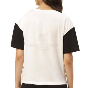 Ropa de moda Personalizada Mujeres Camisetas de gran tamaño Diseño personalizado Manga corta Mujeres Camisetas de gran tamaño - Product Image 2