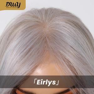 Eirlys-DWY Cabello Largo Ondulado Natural Morado Grisáceo 136 con Encaje Transparente sin Filtro y Parte Libre - Product Image 3