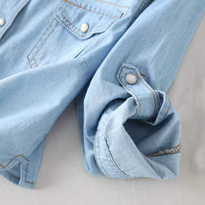 Camisa Vaquera a Cuadros de Corte Regular para Mujer, Estilo Casual Vintage para Uso Diario, Transpirable, Diseño Simple para Todas las Temporadas - Product Image 6