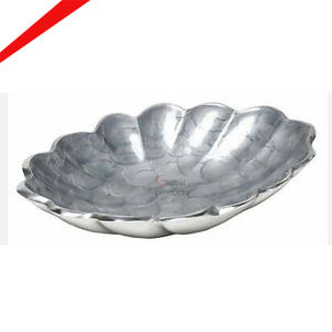 Nuevo diseñador de metal, aluminio, plata, acabado, diseñador, cuenco para servir para hotel, restaurante y bar - Product Image 5