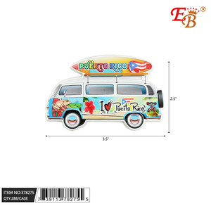 เปอร์โตริโก้3.5 \ "X2.5 \" สติกเกอร์ติดรถแม่เหล็ก288ชิ้น24DZ /cs - Product Image 1