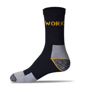 Nouveau 2023 vente en gros hommes rembourré coton Durable Work Gear Crew chaussettes avec évacuation de l'humidité Sport chaussettes de travail robustes - Product Image 4