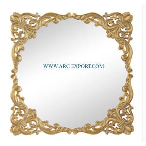 Miroir en aluminium argenté poli Miroir suspendu de luxe pour la décoration intérieure Dernier miroir mural moderne fabriqué à la main par un designer - Product Image 3