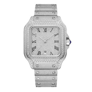 นี่คือนาฬิกาสุดพิเศษที่ประดับด้วยเพชรที่เพาะเลี้ยงในห้องปฏิบัติการ ผ่านการทดสอบคุณสมบัติของเพชร และตัวเรือนทำจากสแตนเลสสตีล - Product Image 1