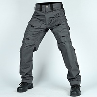 Pantalon cargo décontracté gris personnalisé avec logo pour homme, taille haute, respirant, séchage rapide, en toile écologique, léger, anti-plis, pour l'extérieur