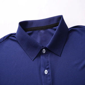 OEM al por mayor de los hombres de manga corta personalizada para Polo de alta calidad Jersey de punto de impresión sólida patrones camisetas antiarrugas - Product Image 2