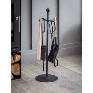 Ensemble d'outils de compagnon de cheminée pour support de cheminée intérieur et extérieur couleur noire pour ensemble d'outils de cheminée ensemble de cheminée et accessoires - Product Image 4