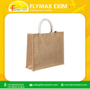 Sacs à provisions 100% naturels faits à la main en tissu de jute motif rayé à la mode respectueux de la terre et élégants en vente - Product Image 2