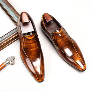 Chaussures en cuir haute densité avec revêtement anti-rayures et maille respirante, chaussures de ville pour hommes, chaussures formelles - Product Image 2