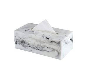 Fabuleux design hôtel ware table boîte à serviettes décorative marbre de première qualité boîte à serviettes de couleur blanche et noire à bon prix - Product Image 2