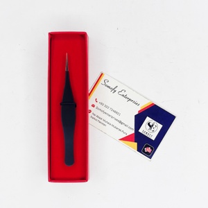 Pince à épiler pour sourcils en acier inoxydable moderne et écologique pour femmes, rasoir facial durable, étiquette privée personnalisée, pointe pointue, beauté - Product Image 5