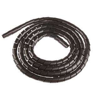 Funda Espiral para Cables Negra PP8075 de 15 mm x 2 m para Cables y Alambres - Product Image 1