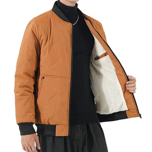 2025 New Arrivals Wholesale <b>Men</b> Bomber Winter <b>Jacket</b> Youth Casual Wear Customized Logo Bomber <b>Jacket</b> for <b>Men</b> - Product Image 3