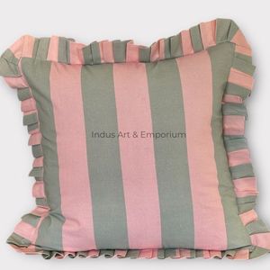 Indian Handmade Floral Hand Block Printed Slub Cotton Pillow Case Sofa <b>Bedding</b> Cushion Cover Home & Hotel Use 100% Cotton - Product Image 3