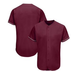 Camiseta de Béisbol Sublimada de Diseño Nuevo 2026, 100% Poliéster, Cuello Alto con Botones, Ropa de Equipo, Camiseta de Béisbol en Venta - Product Image 3
