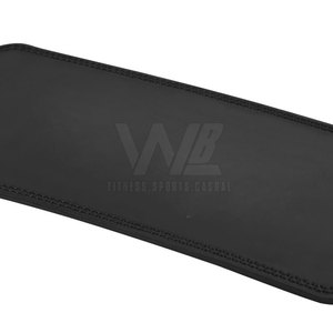 Ceinture de musculation en cuir de vachette robuste, antidérapante, écologique, avec boucle à ardillon, personnalisée pour hommes, protection professionnelle - Noir, coffret cadeau - Product Image 3