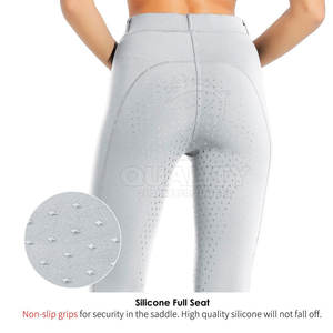 Culotte d'équitation pour femmes avec logo personnalisé Pantalon équestre extensible avec poignée en silicone Culotte d'équitation - Product Image 3
