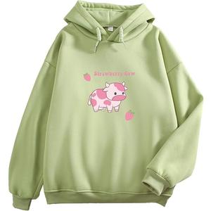 Venta al por mayor de las mujeres cómodo pulóver con capucha 100% algodón de manga larga cuello impreso hombro pendiente Bangladesh frente para el invierno - Product Image 1