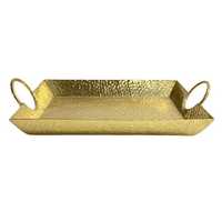 Plateau de service multifonctionnel en métal de haute qualité, design moderne, léger, personnalisable, 30 cm, fabrication artisanale, pour mariages, MOQ 100 pièces
