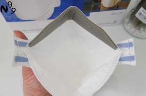 3M 9320 + Mascarilla facial con tela no tejida para protección respiratoria contra partículas de polvo y líquidos no volátiles - Product Image 4