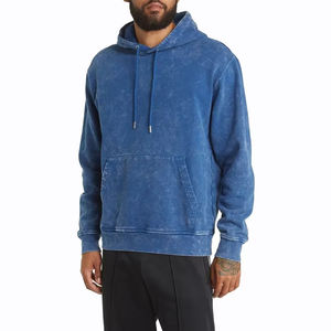 Sweat-shirt à capuche vintage pour homme, 100% coton, style délavé à l'acide, respirant, coupe classique, sweat-shirts de rue personnalisés sur le devant - Product Image 2