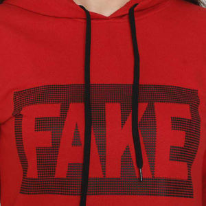 Fabrication de Sweatshirts à capuche pour filles, couleur rouge, prix de gros, vêtements d'hiver décontractés - Product Image 6