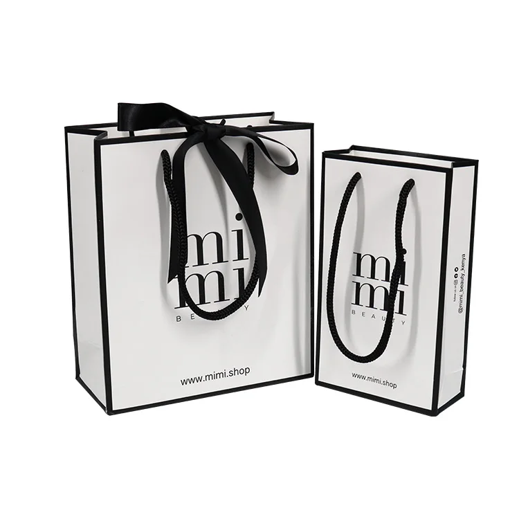 Accept Different Size Shopping Paper Gift Bag with Tissue Paper
