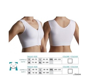 Soutien-gorge post-opératoire ORIONE sans latex, fabriqué en Italie, modèle 9652 - Product Image 1