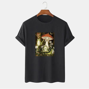 High Quality Cool Youth 220 Grams Wholesale Custom T-Shirts 100% Cotton Blank Plain <b>Men's</b> Breathable O-Neck Short - Product Image 1