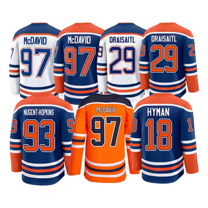 Wholesale Youth OEM Customized Ice Hockey Jersey Shirt Name Logo Soft Comfortable Sports Wear for Hockey Players <b>Fans</b> - Product Image 6