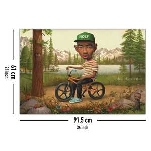 Póster de Diseño Moderno de Tyler, the Creator, Lobo sobre Lienzo con Base de Soporte - Product Image 5