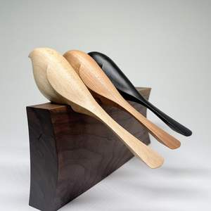 Juego de Adornos de Aves de Madera Minimalistas Modernos, 3 Piezas, Aves Decorativas Hechas a Mano para Estante de Sala de Estar y Escritorio de Oficina - Product Image 5