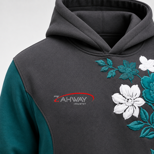 เสื้อฮู้ดพิมพ์ลายเท็กซ์เจอร์สำหรับผู้ชายสุดเท่ ผ้าเนื้อนุ่มสบาย ทรงทันสมัย เหมาะสำหรับแฟชั่นในเมืองและสวมใส่ในวันหยุดสุดสัปดาห์ - Product Image 5