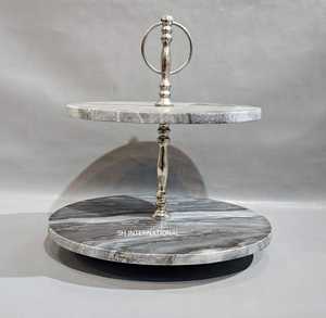 Soporte giratorio para pasteles de acero inoxidable de calidad superior, molde cilíndrico, estufa, decoración segura para pasteles, exhibición para servir SH - Product Image 2