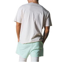 T-shirt 100% coton surdimensionné personnalisé pour hommes grande taille T-shirt en tricot à coupe ample avec logo imprimé