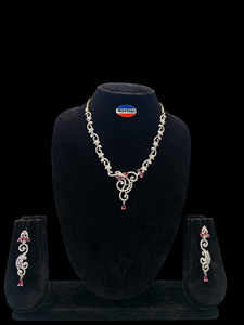 Collier Ethnique serti de Diamant Américain Solide Motif Chaîne à Maillons Ovale en Laiton Bijoux Pierre Naturelle Création pour Mariage - Product Image 5