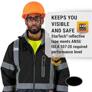 Invierno clima frío manga desmontable trabajo seguridad chaquetas Oem Pakistán fábrica directa al por mayor chaquetas de seguridad - Product Image 3