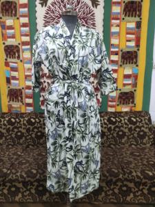 Robe Kimono de style japonais en coton pour femmes avec imprimé singe pour vêtements de nuit de printemps et d'été cadeau de demoiselle d'honneur parfait - Product Image 2