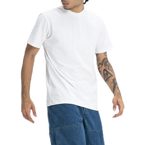 Ropa de fabricante, logotipo personalizado impreso, alta calidad, 100% algodón, ropa de calle de verano para hombre, Camiseta de cuello redondo de gran tamaño para hombre - Product Image 3